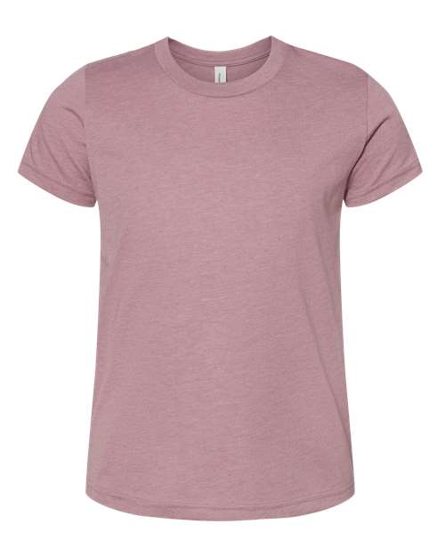 BELLA + CANVAS Youth CVC Jersey Tee Heather Orchid / S