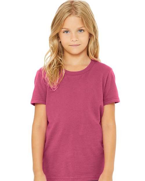 BELLA + CANVAS Youth Jersey Tee Berry / S