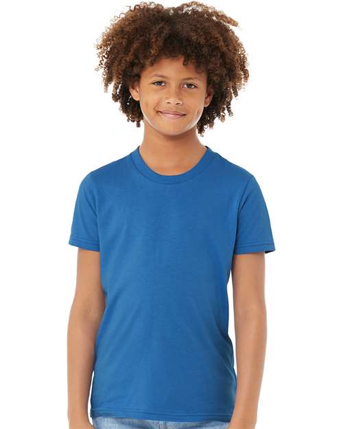 BELLA + CANVAS Youth Jersey Tee Columbia Blue / S