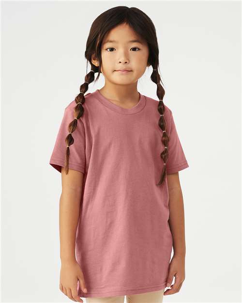BELLA + CANVAS Youth Jersey Tee Mauve / S