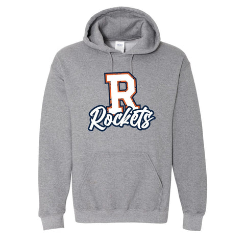 dBoldTees & DTF Transfers Youth R Rockets PTO Gildan Hooded Sweatshirt - FR008 Youth XS / Gray