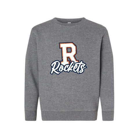 dBoldTees & DTF Transfers Youth R Rockets PTO LAT Crewneck Sweatshirt - FR008 Youth Small / Gray