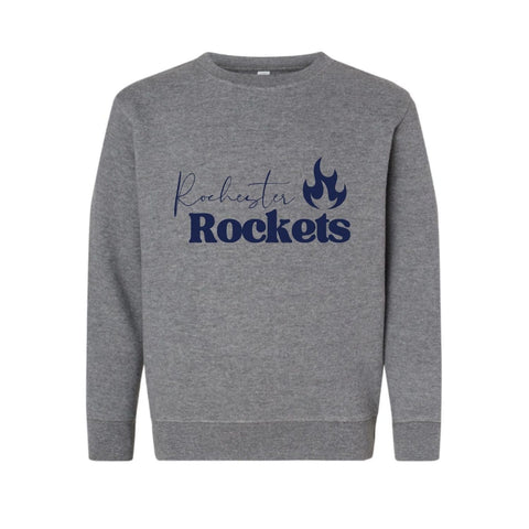 dBoldTees & DTF Transfers Youth Rochester Line PTO LAT Crewneck Sweatshirt - FR008 Youth Small / Gray