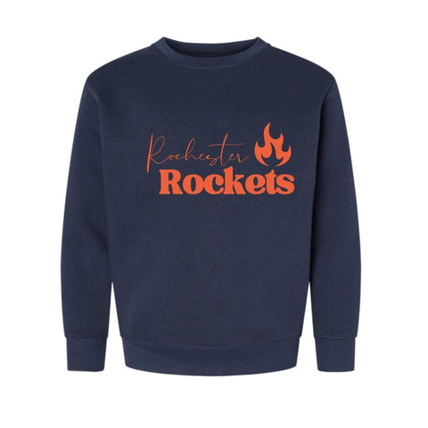 dBoldTees & DTF Transfers Youth Rochester Line PTO LAT Crewneck Sweatshirt - FR008 Youth Small / Navy