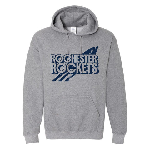 dBoldTees & DTF Transfers Youth Rochester Rockets PTO Gildan Hooded Sweatshirt - FR008 Youth XS / Gray