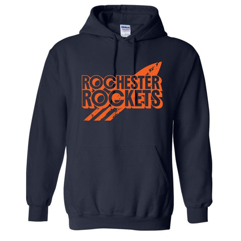 dBoldTees & DTF Transfers Youth Rochester Rockets PTO Gildan Hooded Sweatshirt - FR008 Youth XS / Navy