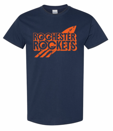 dBoldTees & DTF Transfers Youth Rochester Rockets PTO Gildan T-Shirt - FR008 Youth XS / Navy