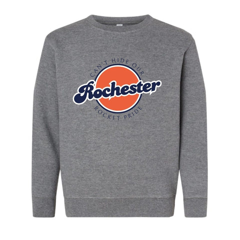 dBoldTees & DTF Transfers Youth Rocket Pride PTO LAT Crewneck Sweatshirt - FR008 Youth Small / Gray