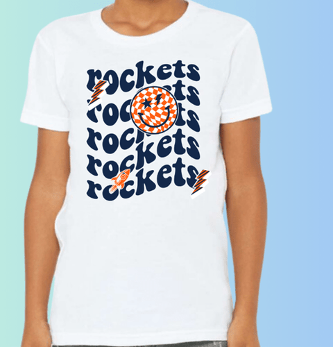 dBoldTees & DTF Transfers Youth T-Shirt Rochester Rockets Bella + Canvas 3001Y DS006 - RR001 Youth Small / White