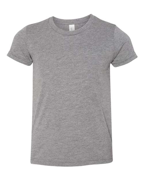 BELLA + CANVAS Youth Triblend Tee Grey Triblend / S
