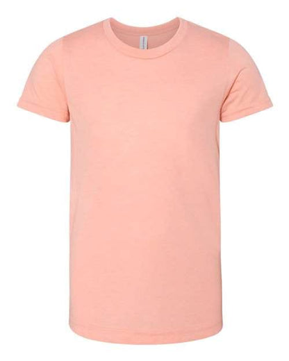 BELLA + CANVAS Youth Triblend Tee Peach Triblend / S