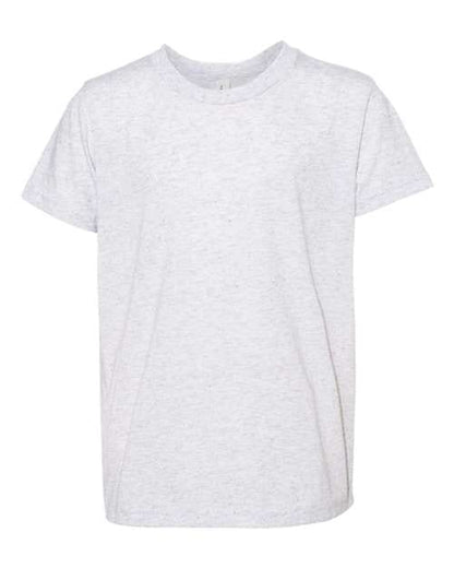 BELLA + CANVAS Youth Triblend Tee White Fleck Triblend / S