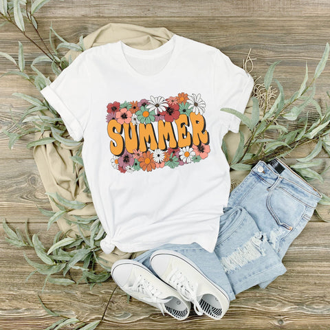 dBoldTees DTF Transfer DTF TRANSFER - 3904 Summer with Flowers