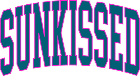 dBoldTees DTF Transfer DTF TRANSFER - 3909 Sunkissed Teal with Hot Pink Outline
