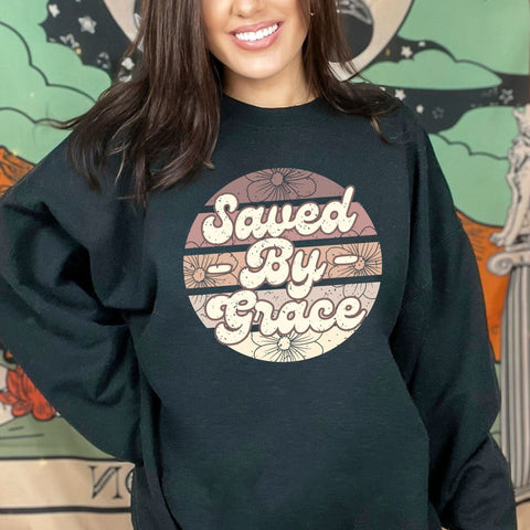 dBoldTees DTF Transfer DTF TRANSFER - 3953 Saved By Grace Distressed