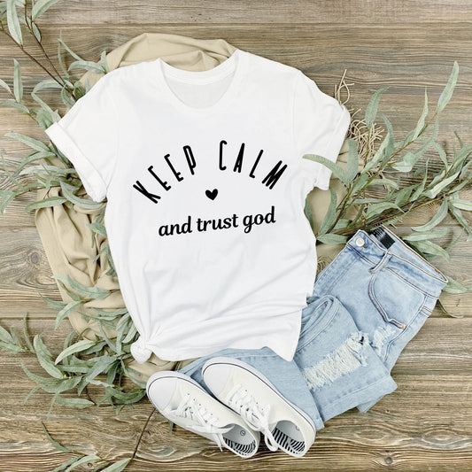 dBoldTees DTF Transfer DTF TRANSFER - 3976 Keep Calm And Trust God