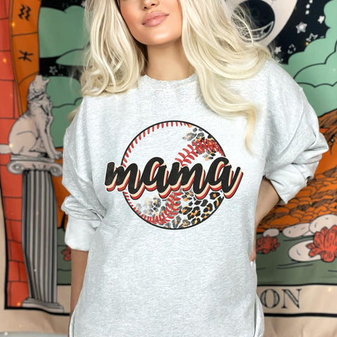dBoldTees DTF Transfer DTF TRANSFER - 3985 Mama Leopard Baseball (Transparent)