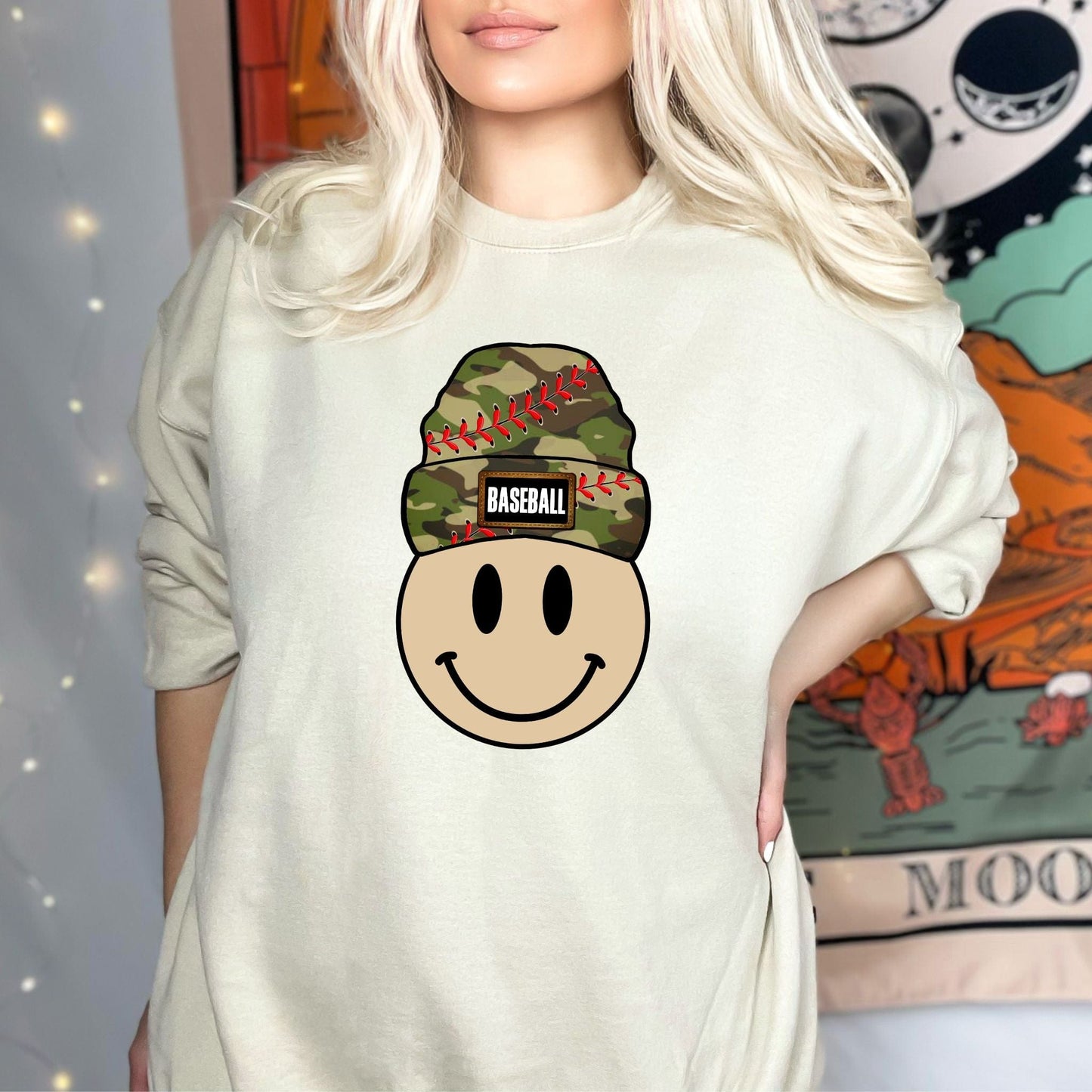 dBoldTees DTF Transfer DTF TRANSFER - 3992 Smiley With Camo Beanie