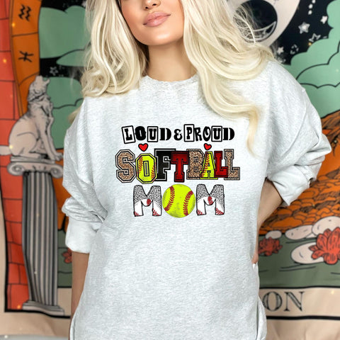 dBoldTees DTF Transfer DTF TRANSFER - 3995 Loud & Proud Softball Mom