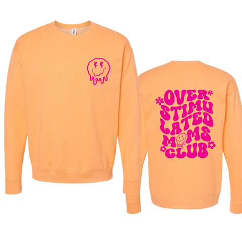 dBoldTees DTF Transfer DTF TRANSFER - 4014 Overstimulated Moms Club Set - Hot Pink